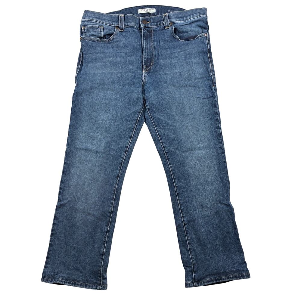 Fidelity Jeans Womens 11/38 Straight Leg Stretch Denim High Rise USA Made Ankle